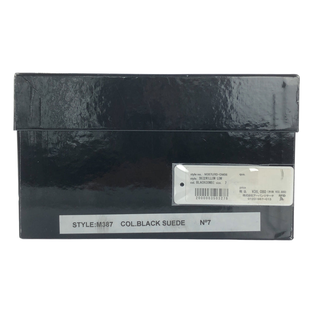 Padmore &amp; Barnes 新款 Willow 低筒麂皮繫帶鞋 | 英國碼 7 | 黑色 | 男款