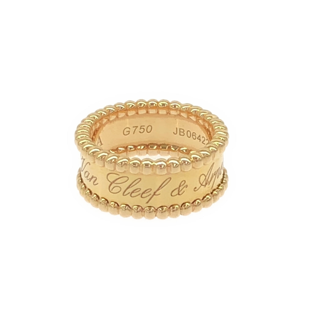 狀況極佳 Van Cleef &amp; Arpels Perlee Signature 戒指 G750 / Perlee Senior Tulle 戒指 | 46 | 黃金 | 女士