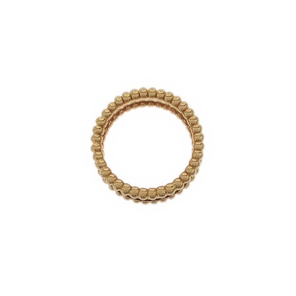 狀況極佳 Van Cleef &amp; Arpels Perlee Signature 戒指 G750 / Perlee Senior Tulle 戒指 | 46 | 黃金 | 女士