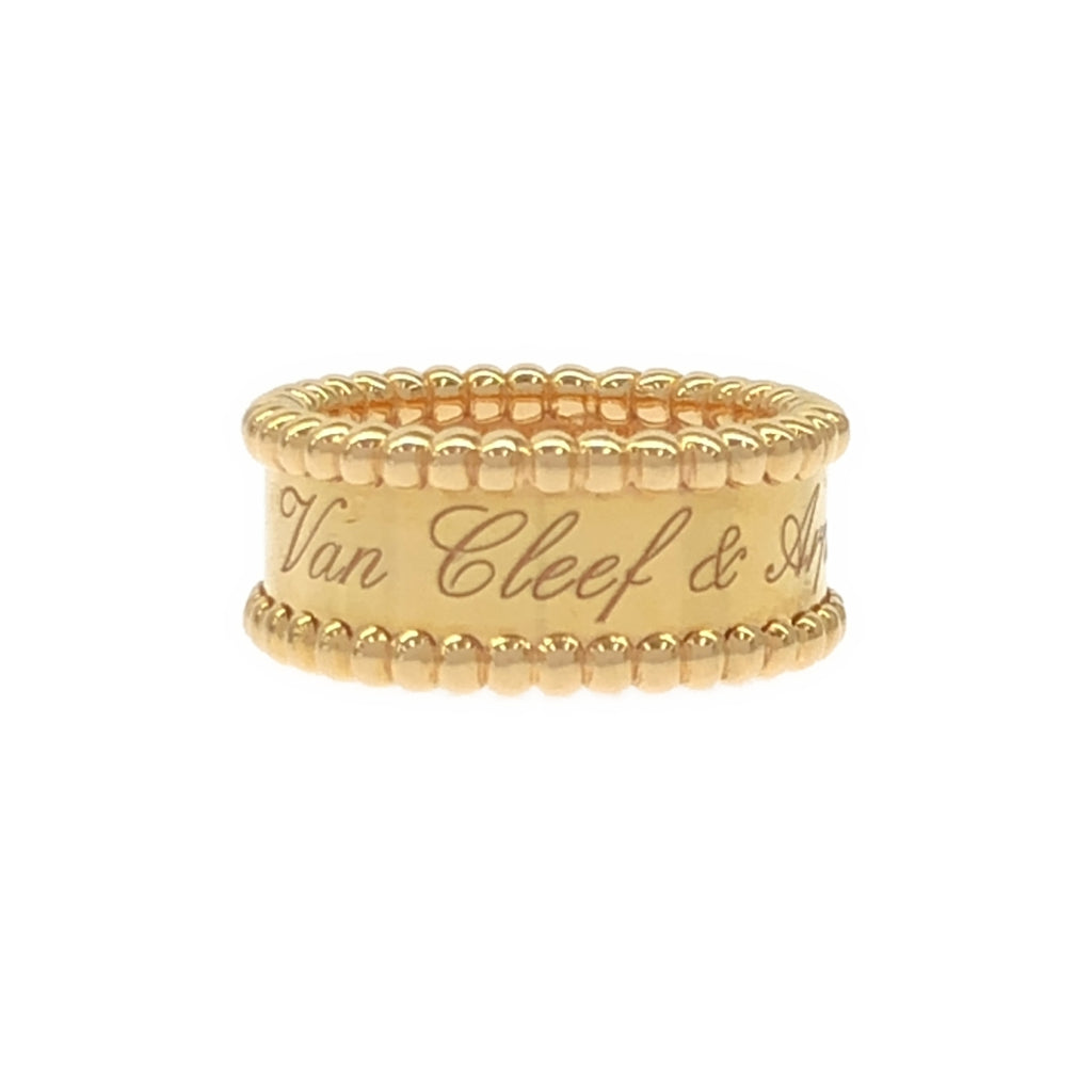 狀況極佳 Van Cleef &amp; Arpels Perlee Signature 戒指 G750 / Perlee Senior Tulle 戒指 | 46 | 黃金 | 女士