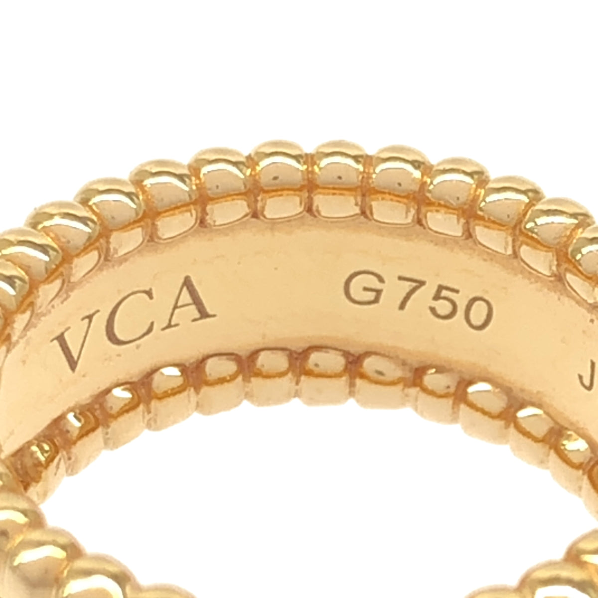 【美品】  Van Cleef & Arpels / ヴァンクリーフ&アーペル | Perlee Signature Ring  G750 / ペルレ シニアチュール リング | 46 | gold | レディース