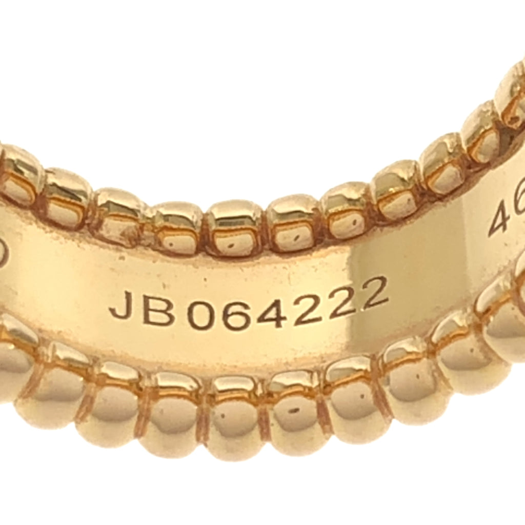 狀況極佳 Van Cleef &amp; Arpels Perlee Signature 戒指 G750 / Perlee Senior Tulle 戒指 | 46 | 黃金 | 女士