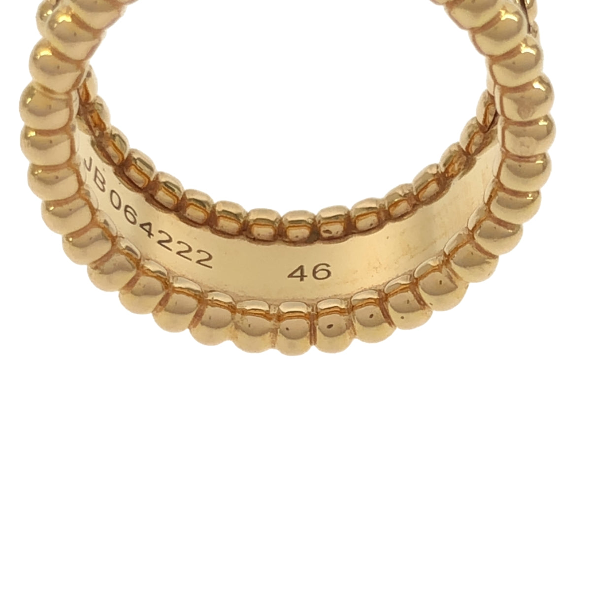 【美品】  Van Cleef & Arpels / ヴァンクリーフ&アーペル | Perlee Signature Ring  G750 / ペルレ シニアチュール リング | 46 | gold | レディース