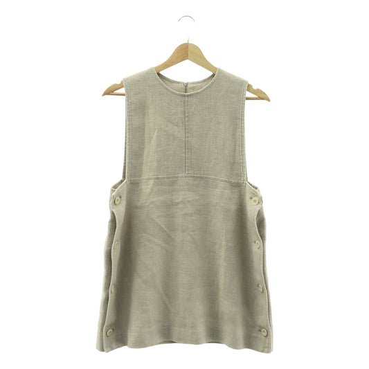 HYKE / 하이크 | 2023SS | linen long vest / 린넨 롱 베스트 / 총 안감 | 2 | 여성