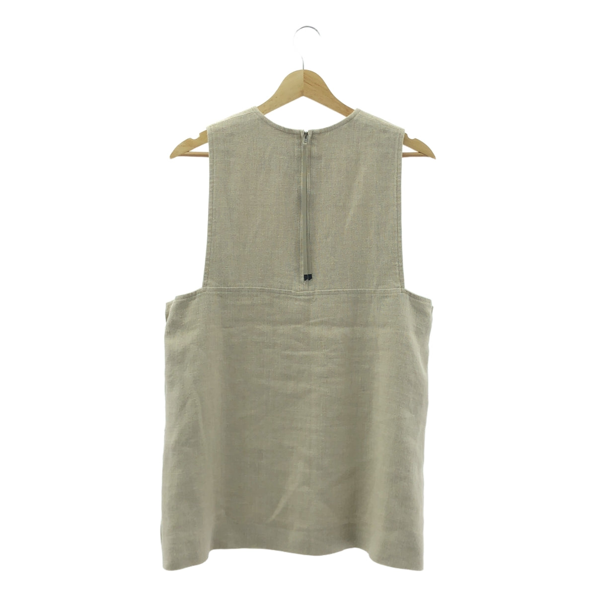 【미품】 HYKE / 하이크 | 2023SS | linen long vest / 린넨 롱 베스트 / 총 안감 | 2 | 베이지 | 여성