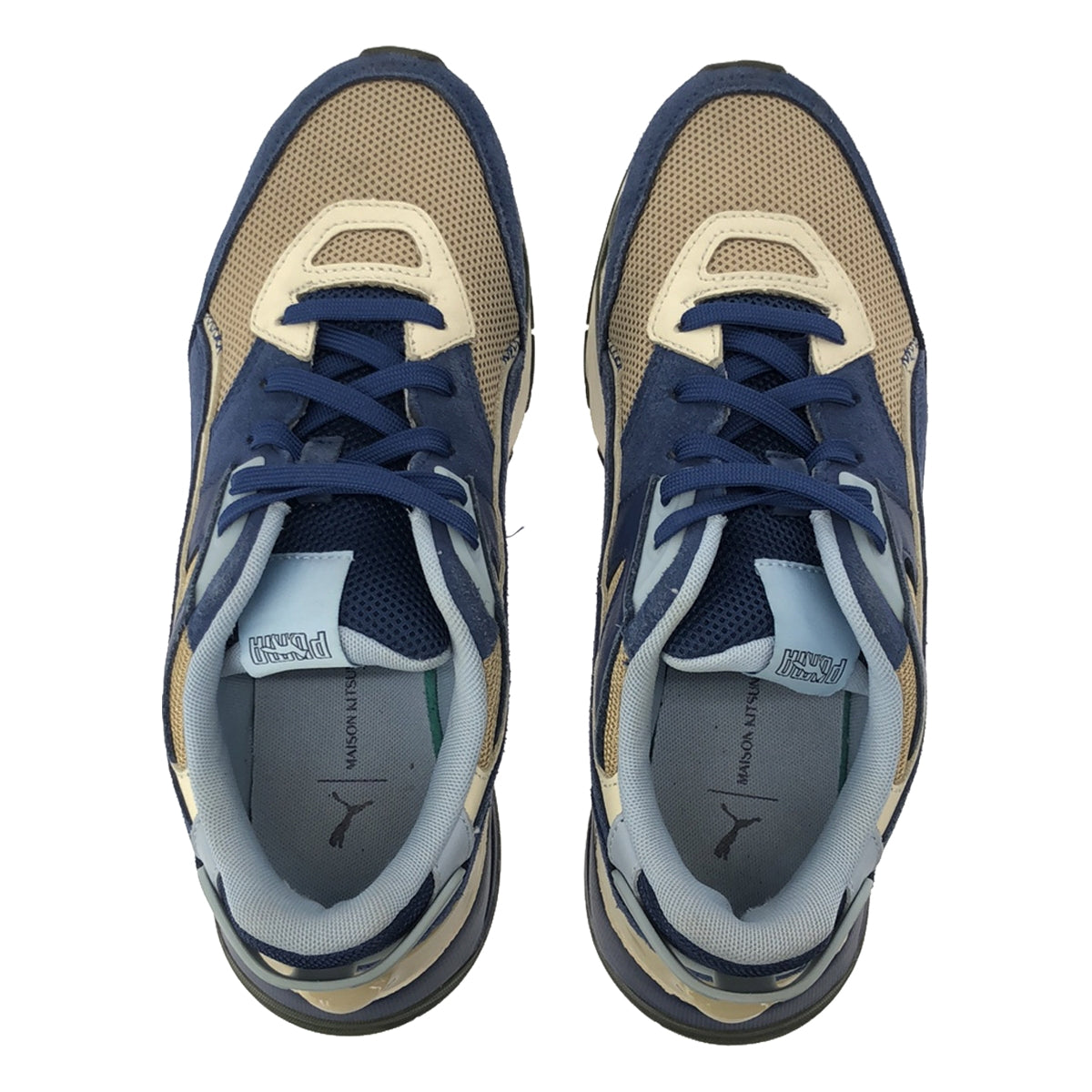 [Good Condition] MAISON KITSUNE / Maison Kitsune | × PUMA Collaboration Mirage Sport Low-Cut Sneakers | 26.5 | Blue | Men's