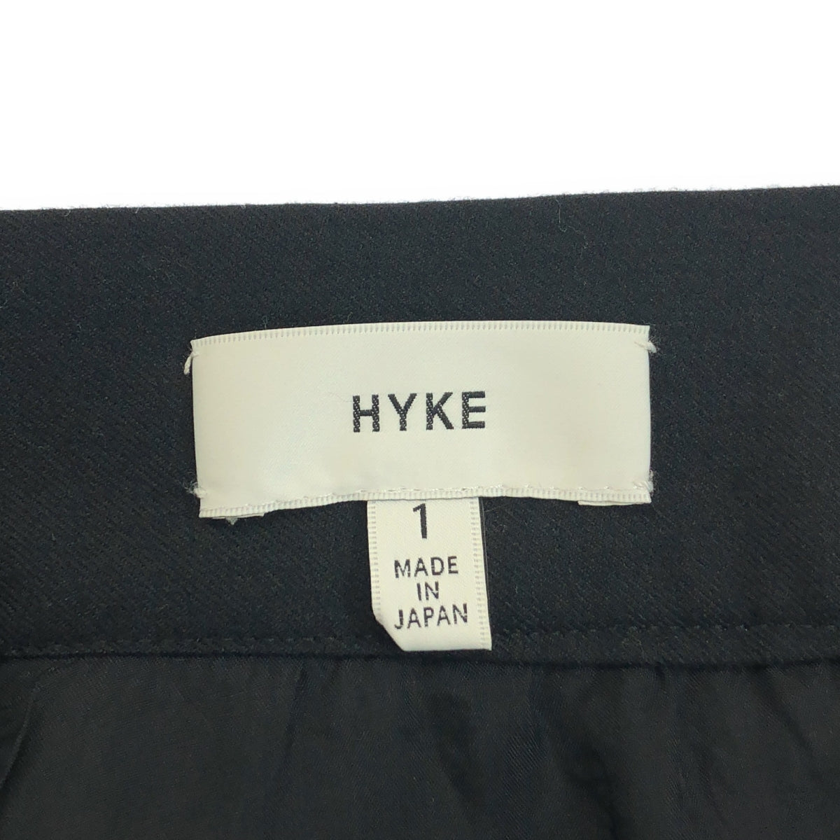 HYKE / 하이크 | 모직 혼합 테이퍼 팬츠 | 1 | 블랙 | 여성