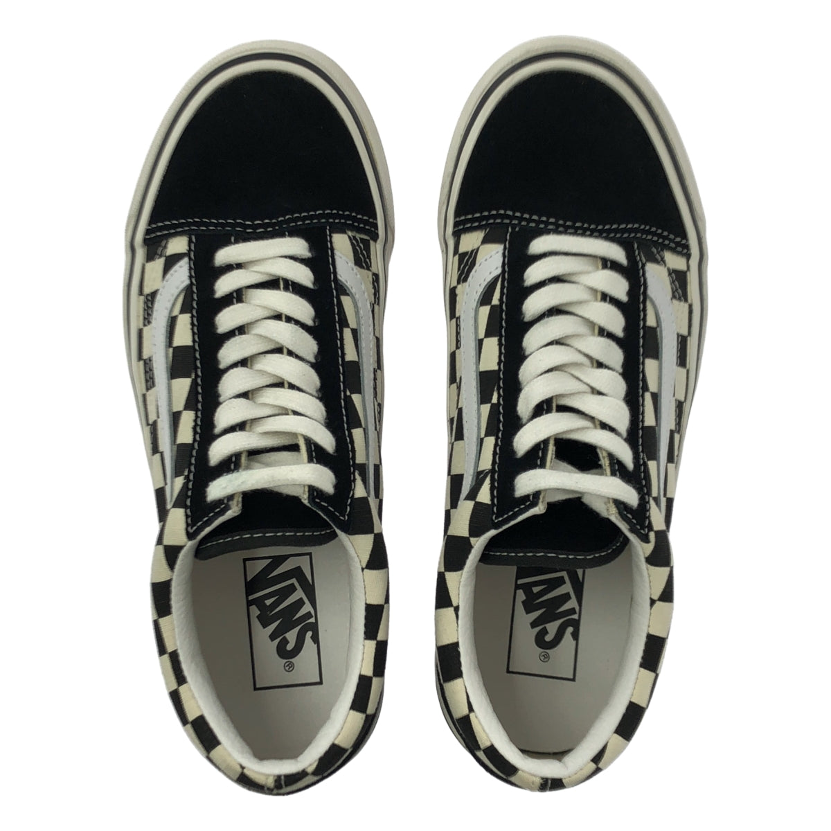 [狀況極佳] VANS Old Skool 36 DX 阿納海姆工廠棋盤格運動鞋 | 尺寸 25 | 黑色/白色 | 女款