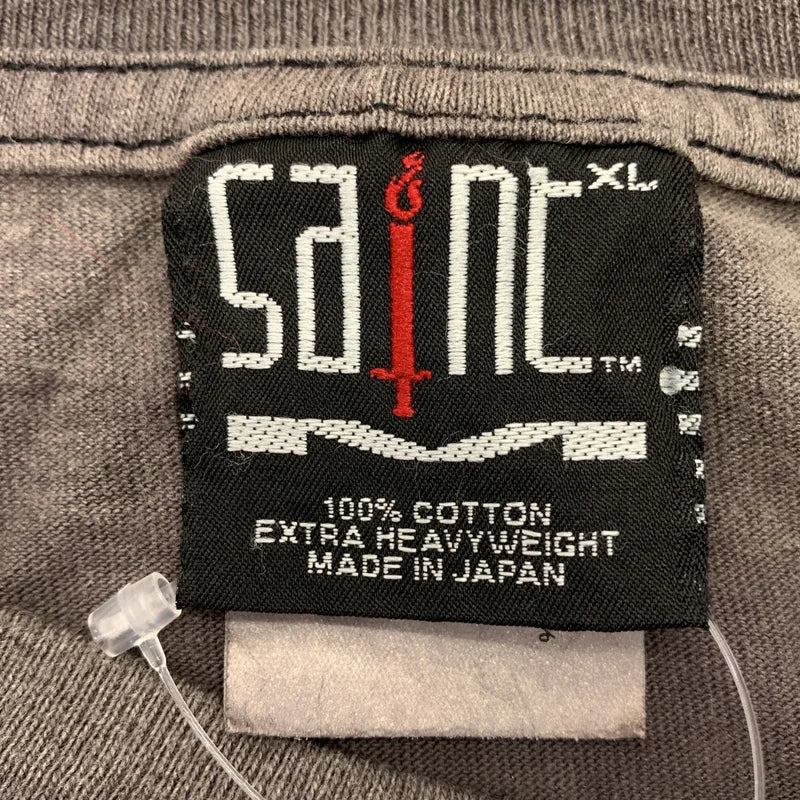 SAINT MICHAEL  Mxxxxxx / セントマイケル | LS T-SHIRT EYES W.I / ダメージ加工 両面プリント Tシャツ カットソー | XL | メンズ