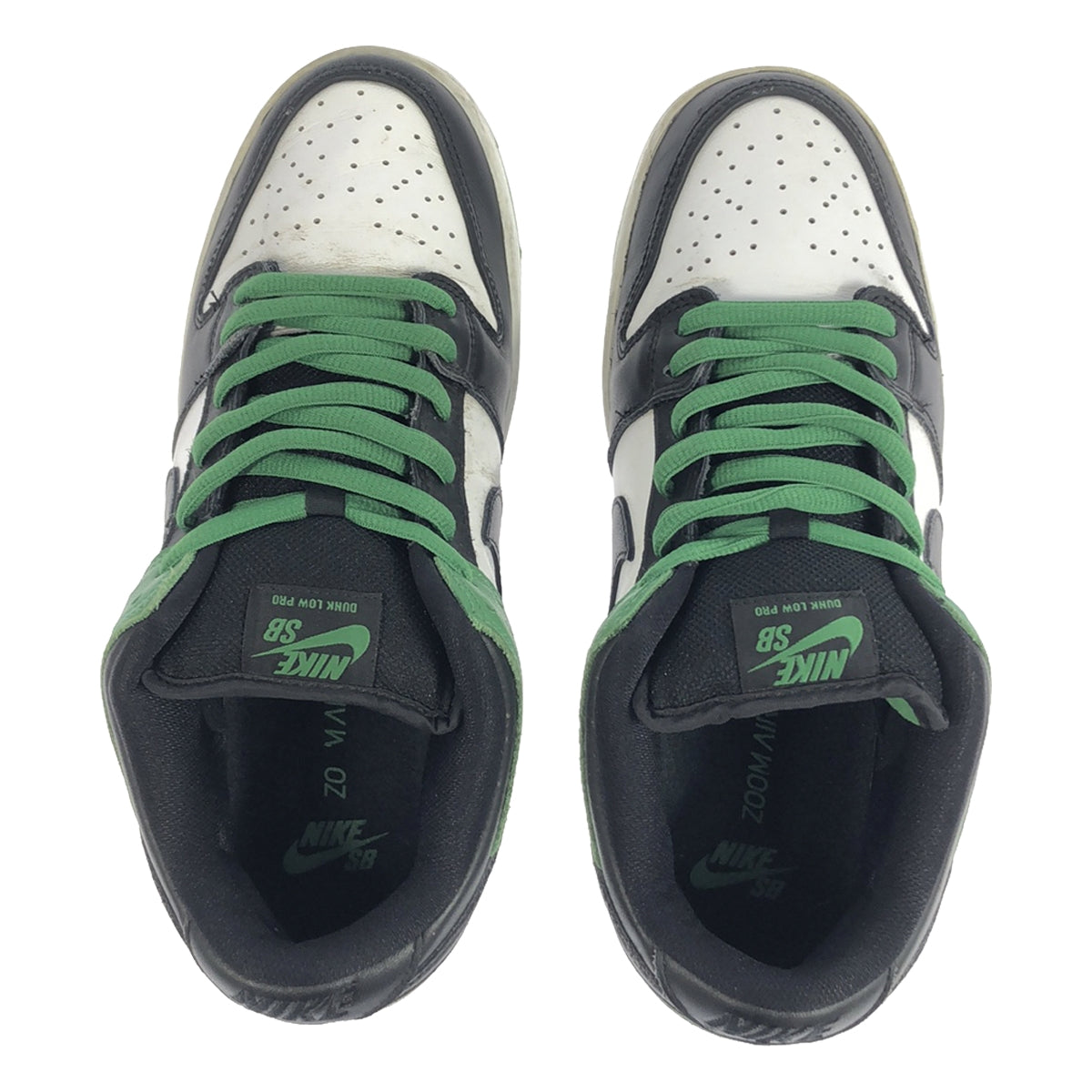 NIKE | SB DUNK LOW PRO Skateboarding Dunk Low Pro Sneakers | 27.5 | Classic Green / Black / White | Men's