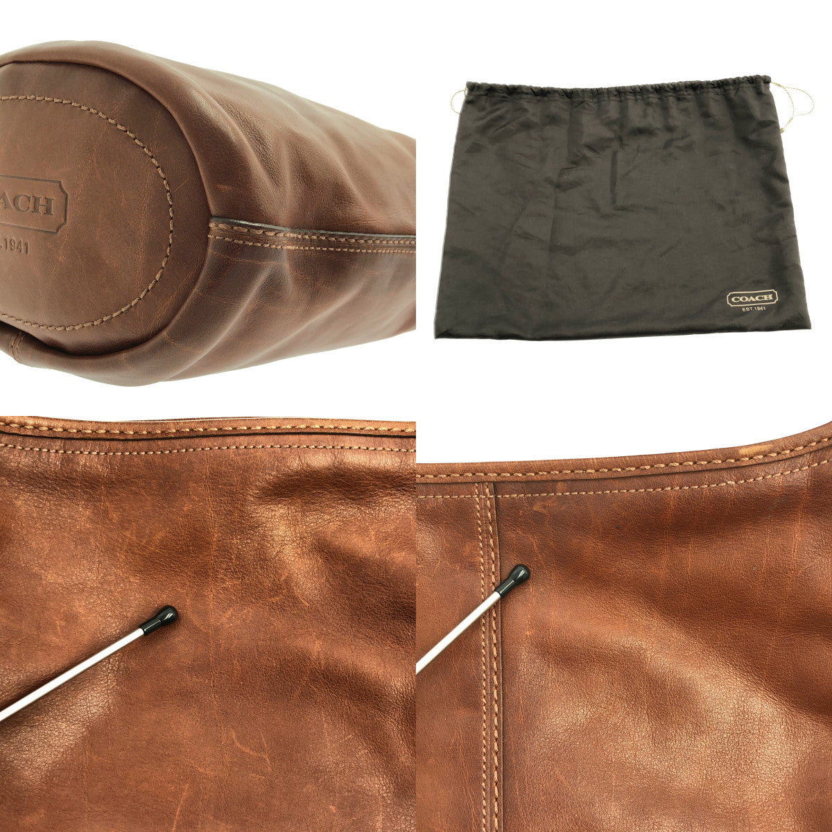 COACH / 코치 | 가죽 버킷 타입 숄더백 / 올드 | 브라운 | 여성