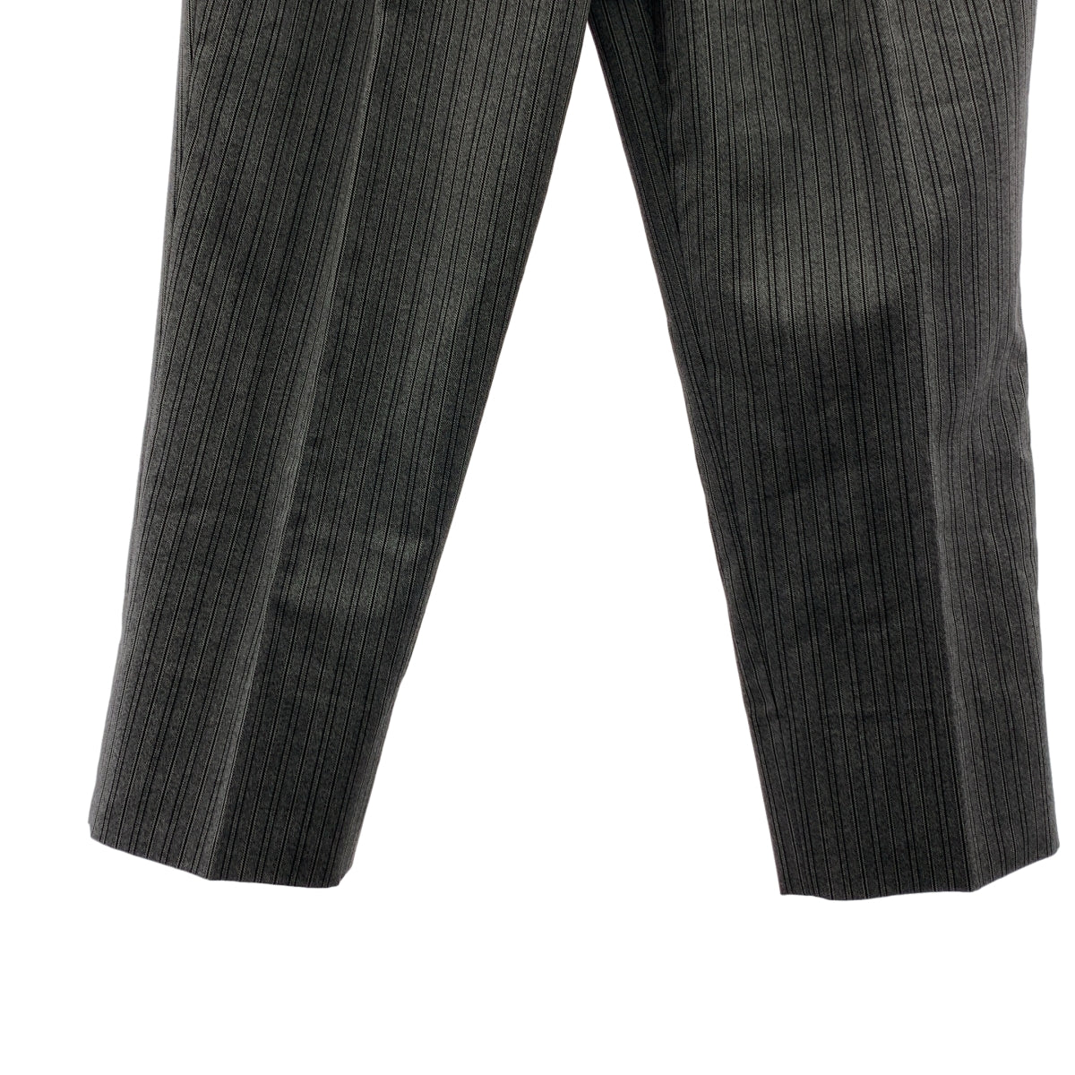 NEAT / ニート | DIRECTORS BELTLESS ウール混 ストライプ サイドアジャスター ベルトレス トラウザー パンツ | M | グレー | メンズ