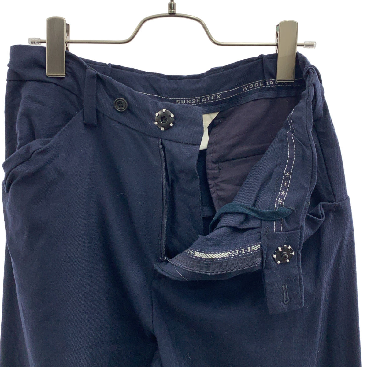 SUNSEA / 선시 | NM THICKENDED WIDE PANTS 울 와이드 팬츠 | 2 | 맨즈