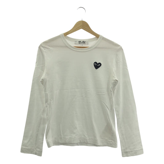 PLAY COMME des GARCONS / プレイコムデギャルソン | 2022 | ハート 刺しゅう 長袖Tシャツ カットソー | M | レディース