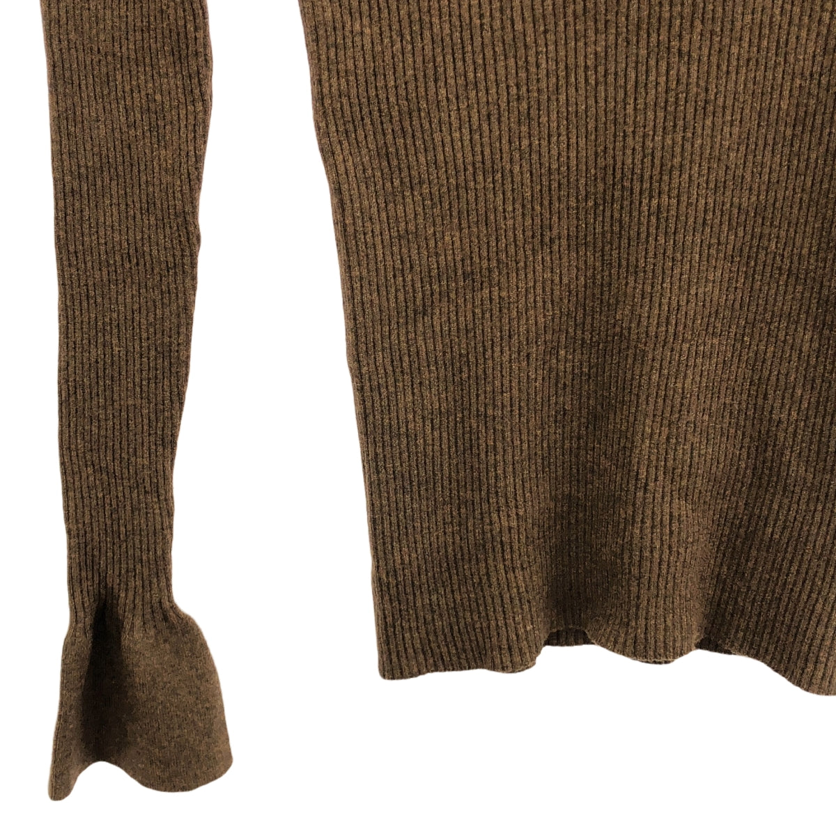 TODAYFUL / トゥデイフル | Flarecuffs Rib Knit リブニット | F | ブラウン | レディース