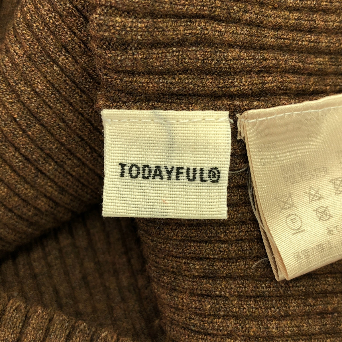 TODAYFUL / トゥデイフル | Flarecuffs Rib Knit リブニット | F | ブラウン | レディース
