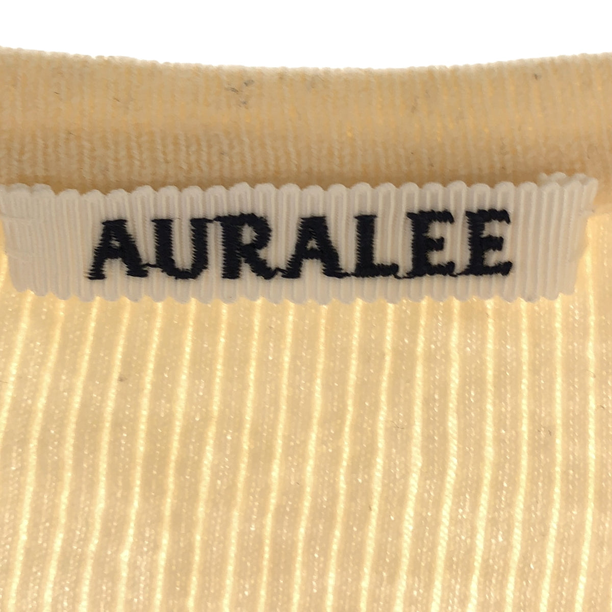 AURALEE | Ribbed crew neck knit | 1 | Women's