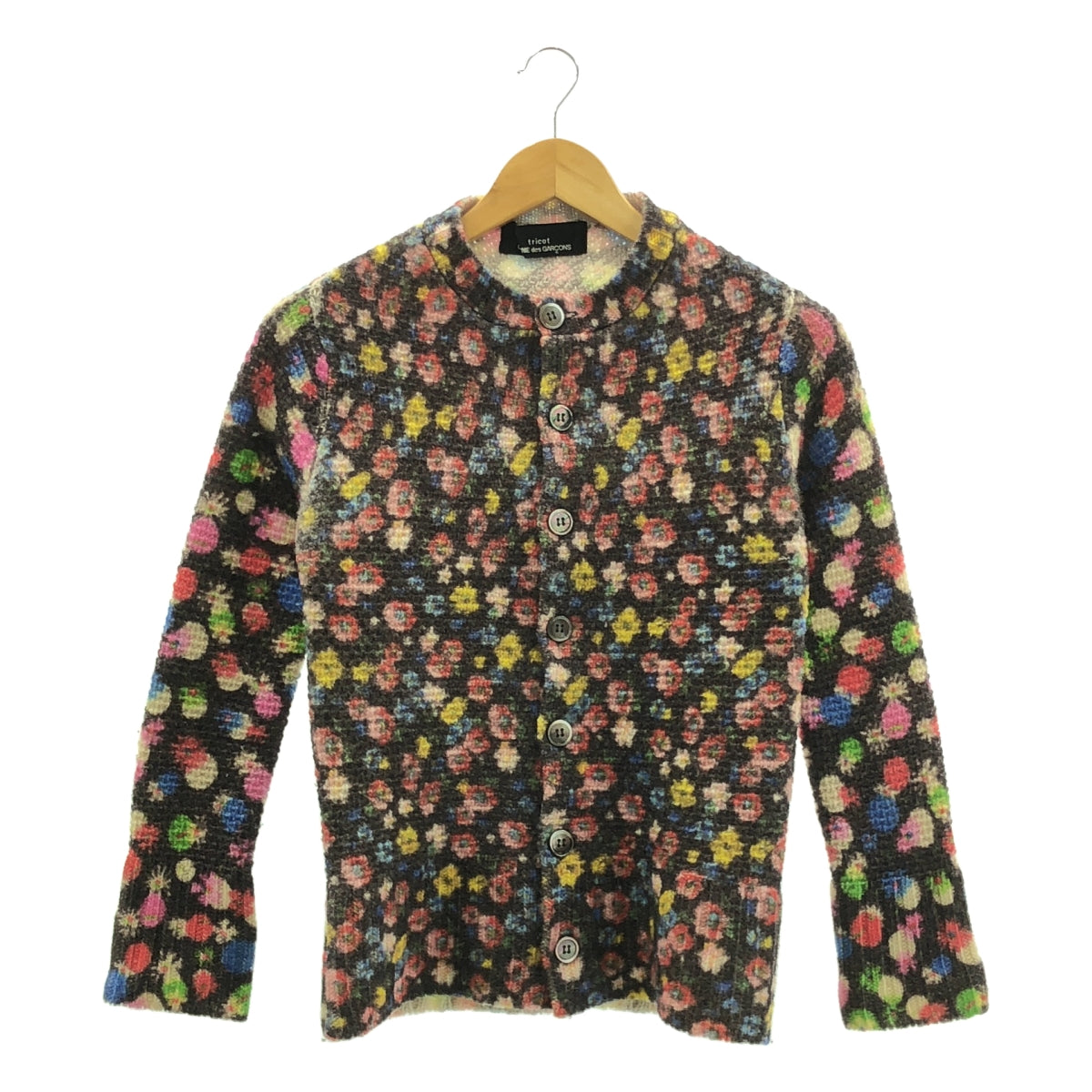 tricot COMME des GARCONS / トリココムデギャルソン | 2002AW | ウール 総柄 ニット カーディガン |