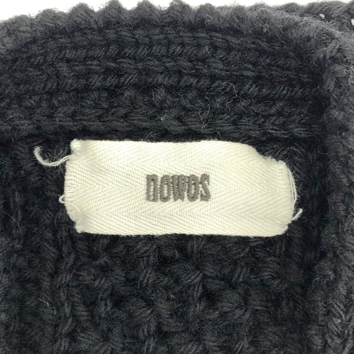 NOWOS / ノーウォス | ウール ケーブル アラン ニット カーディガン |