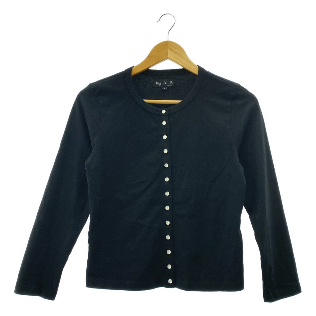 Agnes b. / 아니에스베이 | 프레션 코튼 크루넥 카디건 | 2 |
