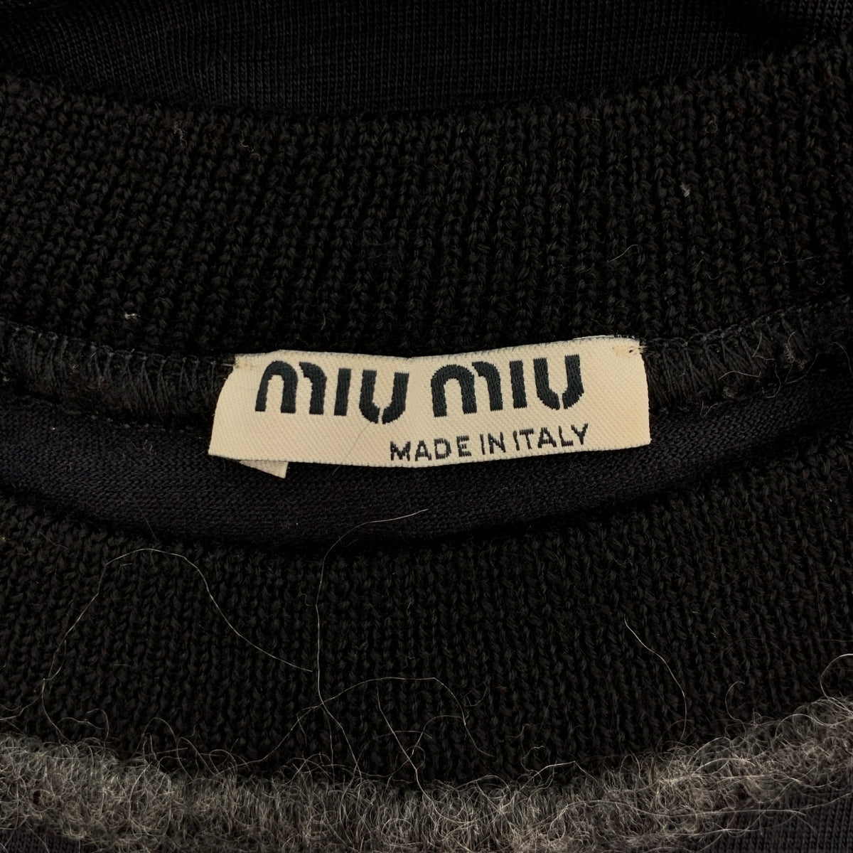 miu miu / ミュウミュウ | ウール クルーネック ニット カットソー | S | レディース