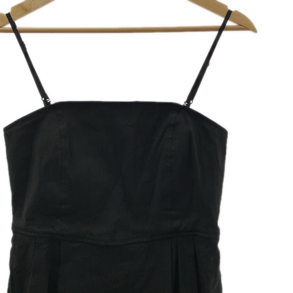 Whim Gazette / ウィムガゼット | リネン キャミ ワンピース | 36 | ブラック | レディース