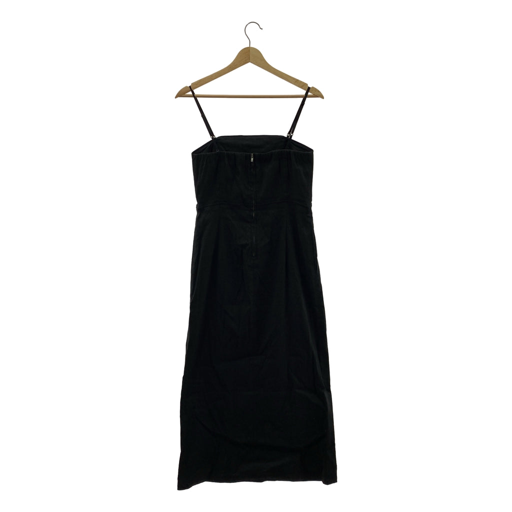 Whim Gazette / ウィムガゼット | リネン キャミ ワンピース | 36 | ブラック | レディース
