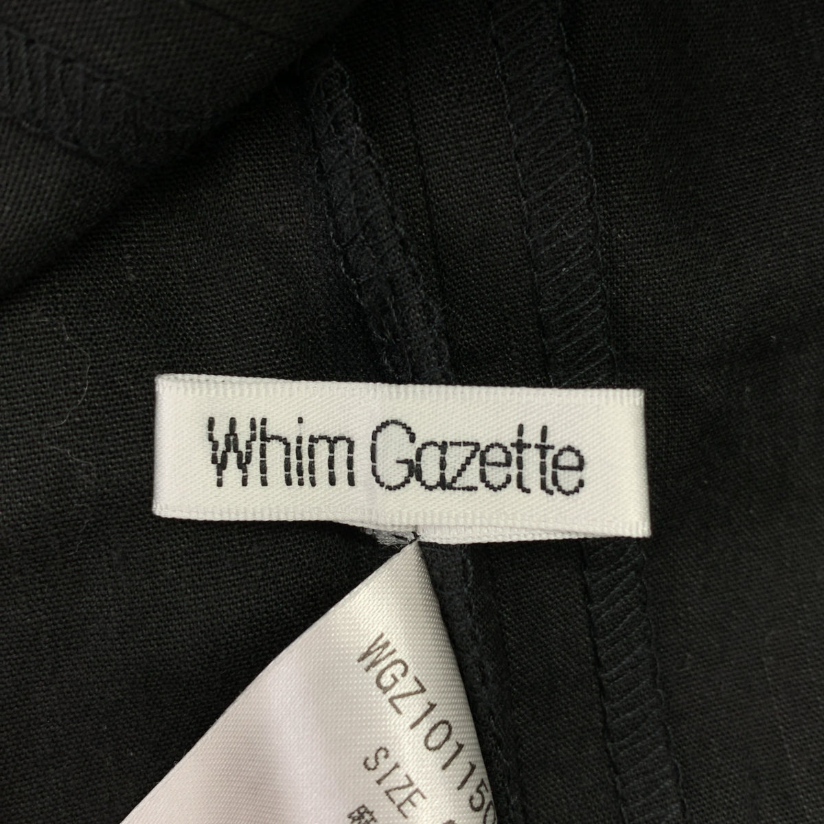 Whim Gazette / ウィムガゼット | リネン キャミ ワンピース | 36 | ブラック | レディース