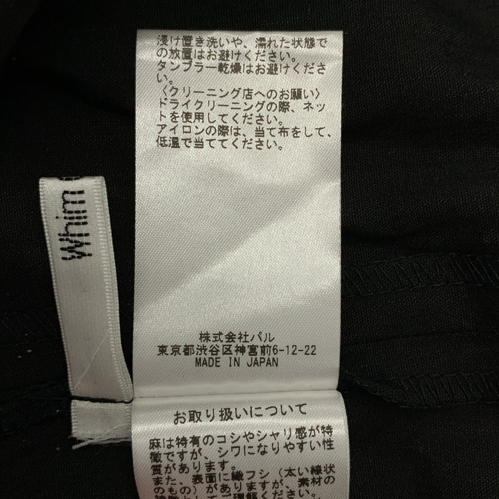 Whim Gazette / ウィムガゼット | リネン キャミ ワンピース | 36 | ブラック | レディース