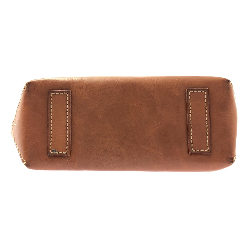 genten / 겐텐 | AMANO 아마노 가죽 토트 백 M 이너 파우치 포함 | 브라운 |