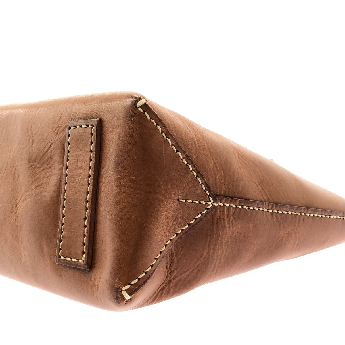 genten / 겐텐 | AMANO 아마노 가죽 토트 백 M 이너 파우치 포함 | 브라운 |