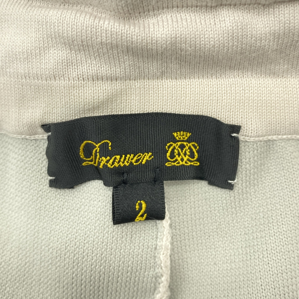 Drawer / ドゥロワー | 16G ダブルフェイス スリム ニット パンツ | 2 | グレー系 | レディース