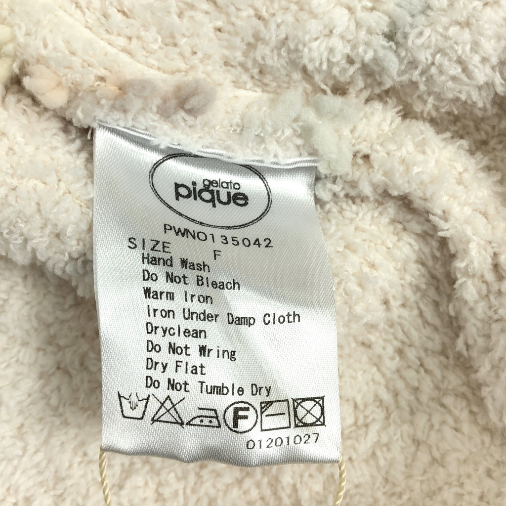 【美品】  gelato pique / ジェラート ピケ | クルーネック ロング プルオーバー / ルームウェア | F | ライトピンク系 | レディース