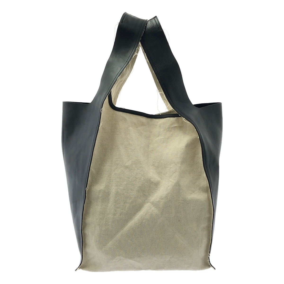 JIL SANDER / 질 썬더 | MARKET BAG 가죽 × 캔버스 마켓 토트 백 |