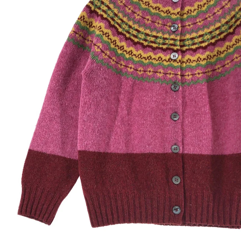 Molly Goddard / モリーゴダード | ウール クルーネック カーディガン | XS | レディース