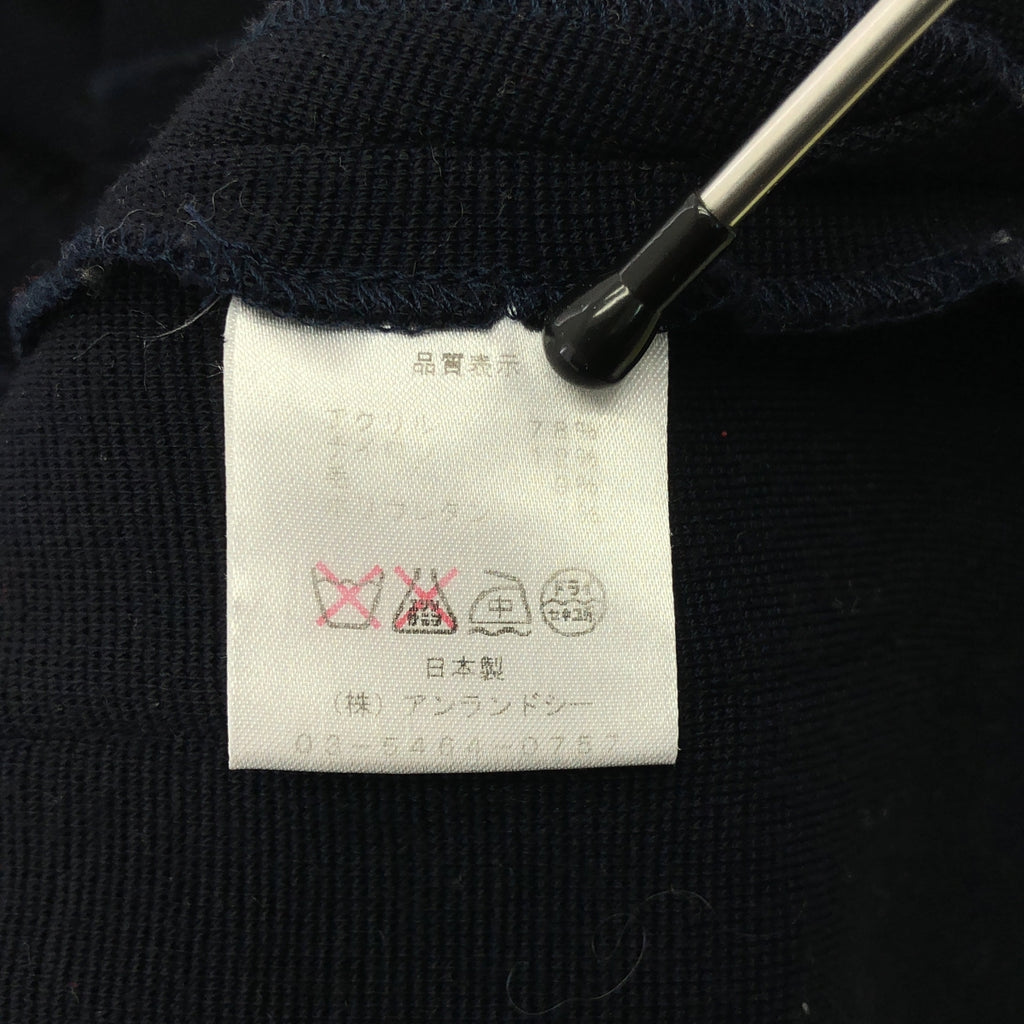 Sarahwear / サラウェア | ノーカラー ロングジャケット | ダークネイビー/アイボリー系 | レディース