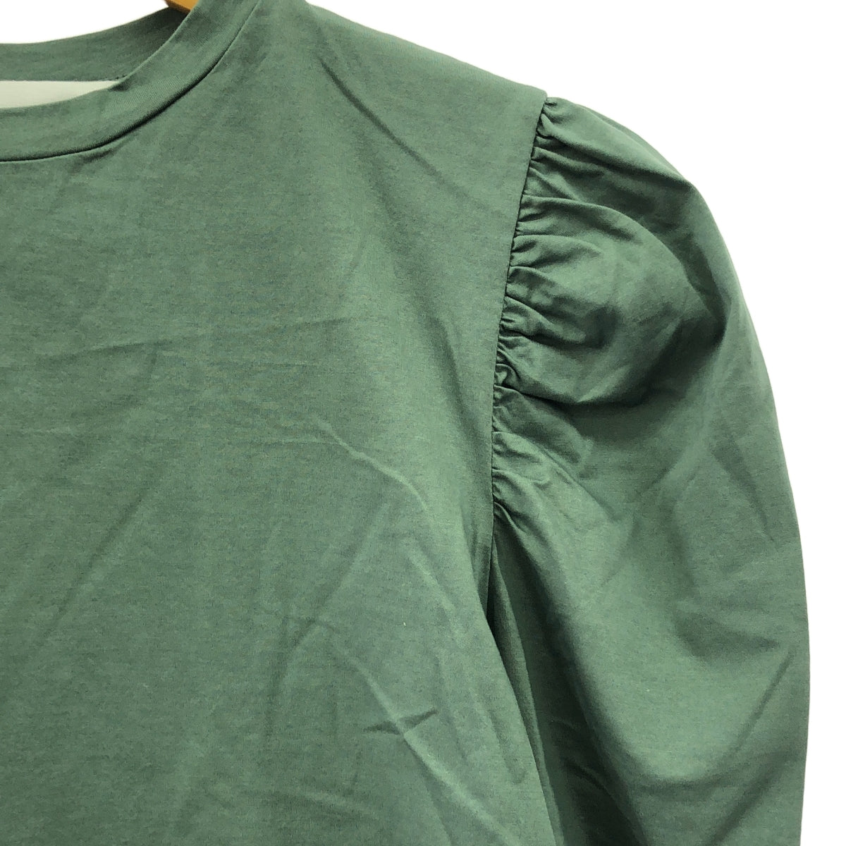 聖塞西莉亞 |棉質圓領泡泡袖剪裁和縫製 |綠色 |女性的