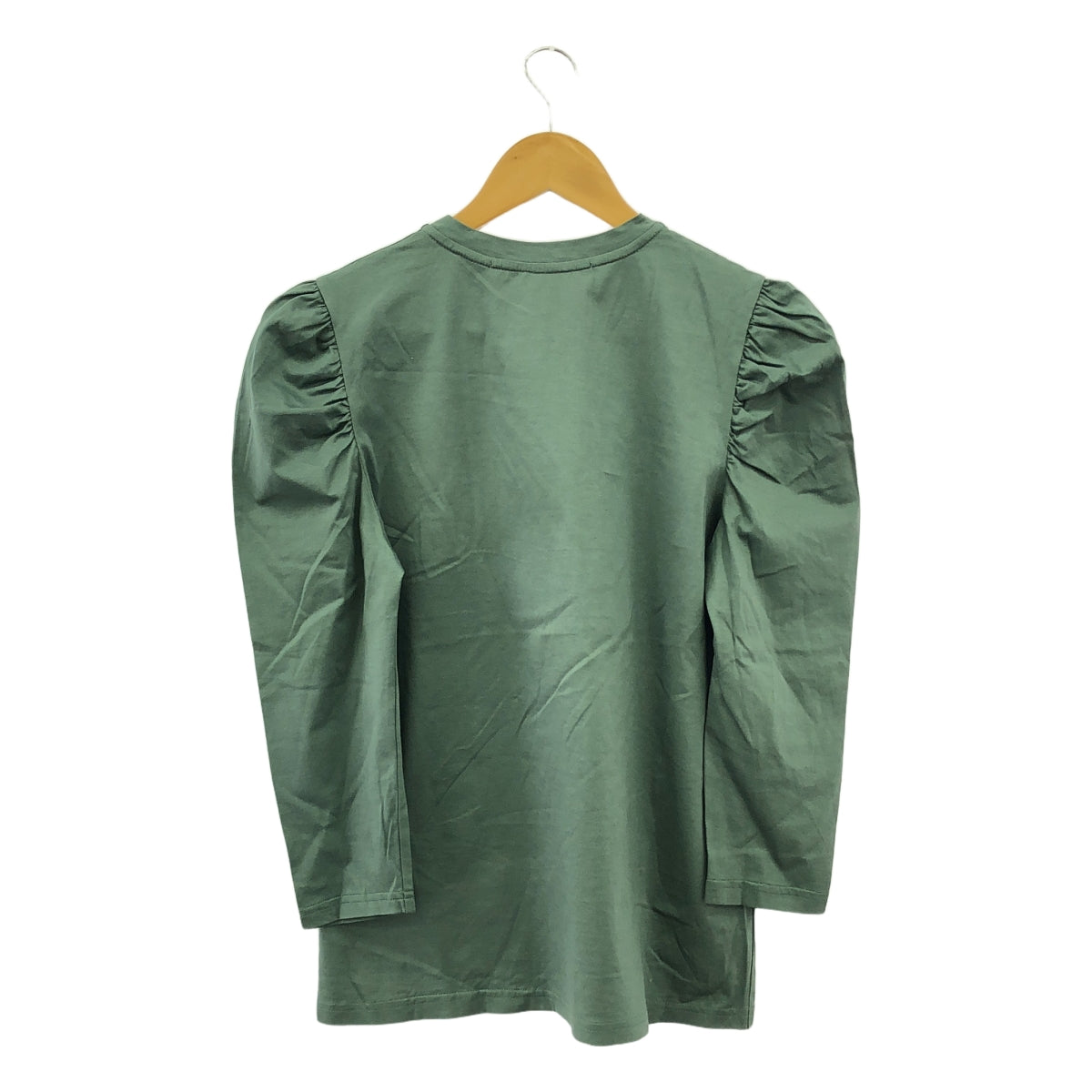 聖塞西莉亞 |棉質圓領泡泡袖剪裁和縫製 |綠色 |女性的