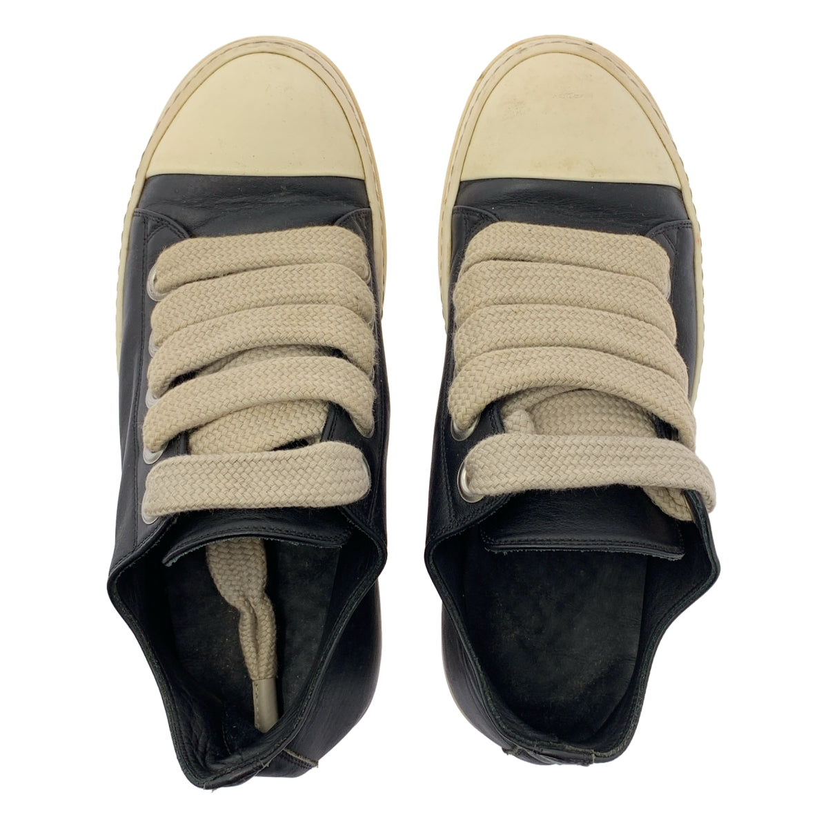 Rick Owens DRKSHDW / Rick Owens Dark Shadow | RAMONES / Ramones 皮革低筒運動鞋 | 42碼 | 男款