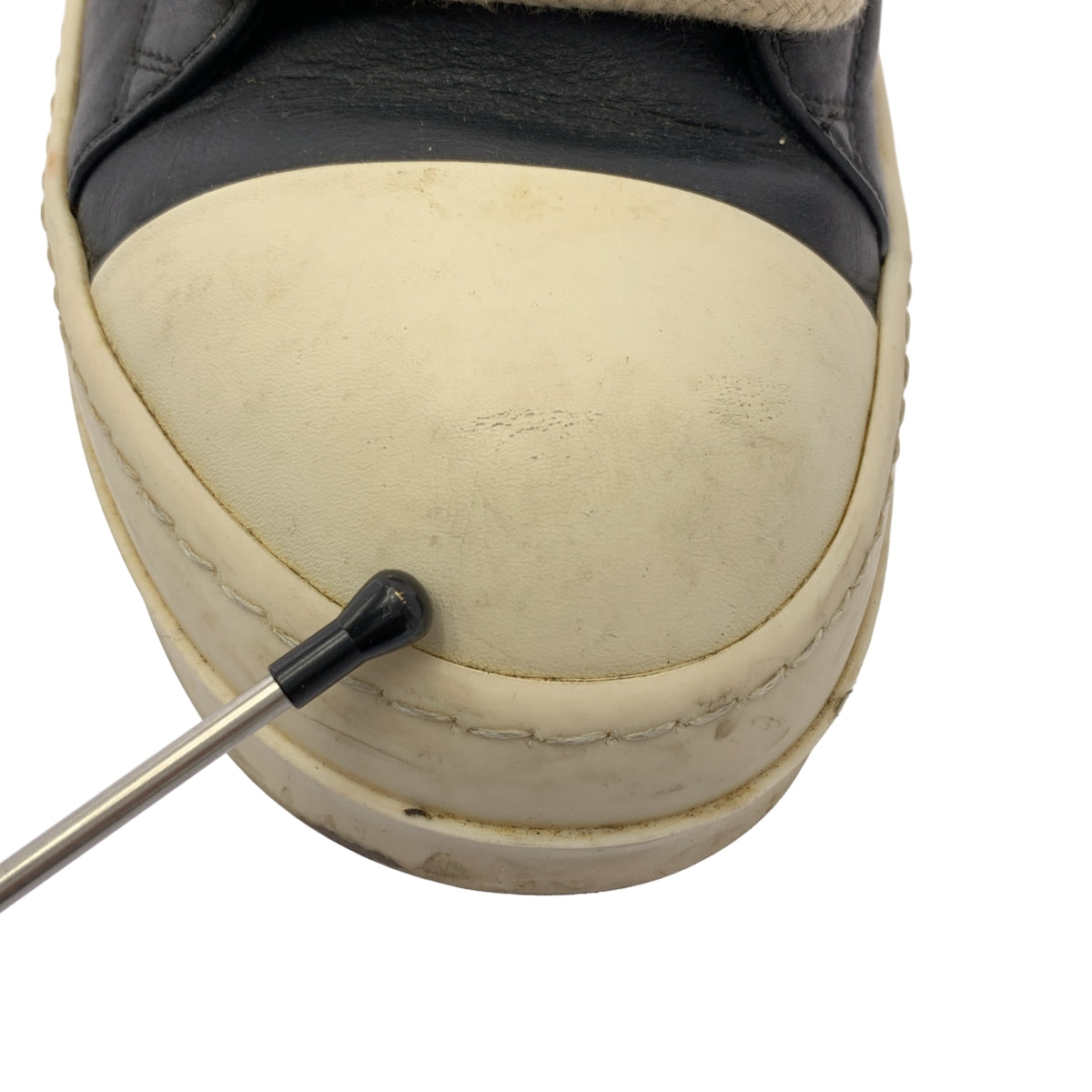 Rick Owens DRKSHDW / Rick Owens Dark Shadow | RAMONES / Ramones 皮革低筒運動鞋 | 42碼 | 男款