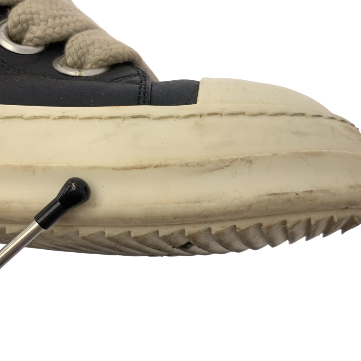 Rick Owens DRKSHDW / Rick Owens Dark Shadow | RAMONES / Ramones 皮革低筒運動鞋 | 42碼 | 男款