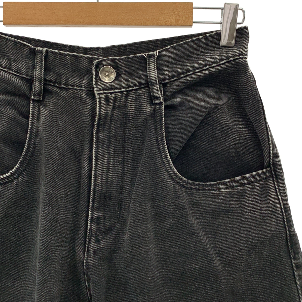 Maison Margiela / 메종 마르제라 | 2024AW | PANTS 5 POCKETS / 슬래시 디테일 블랙 데님 팬츠 | 42 |