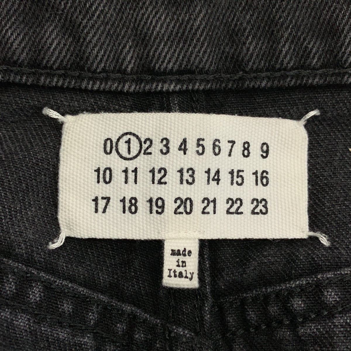 Maison Margiela / メゾンマルジェラ | 2024AW | PANTS 5 POCKETS / スラッシュディテール ブラックデニム パンツ | 42 | レディース