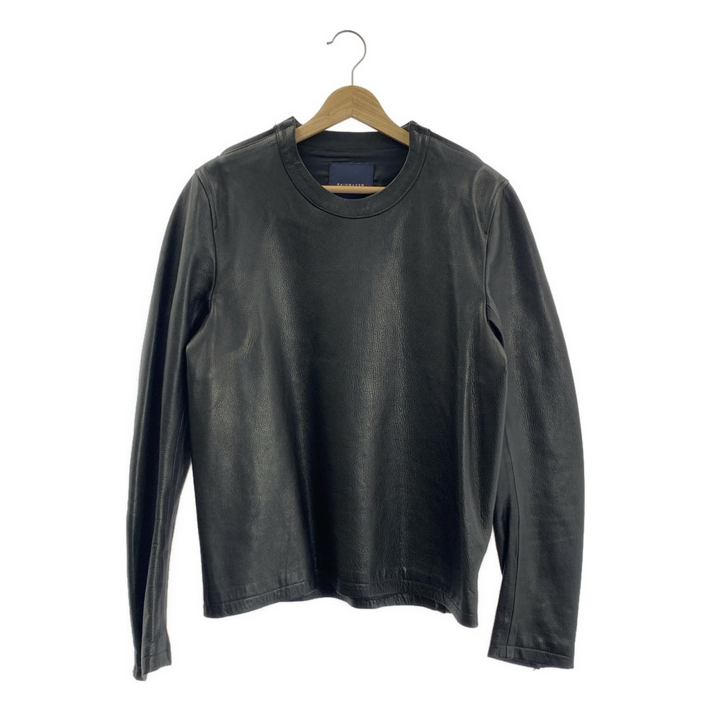 RAINMAKER / 레인 메이커 | 카우레자 사이드 Zip 크루 넥 풀오버 재킷 | 46 | 남성