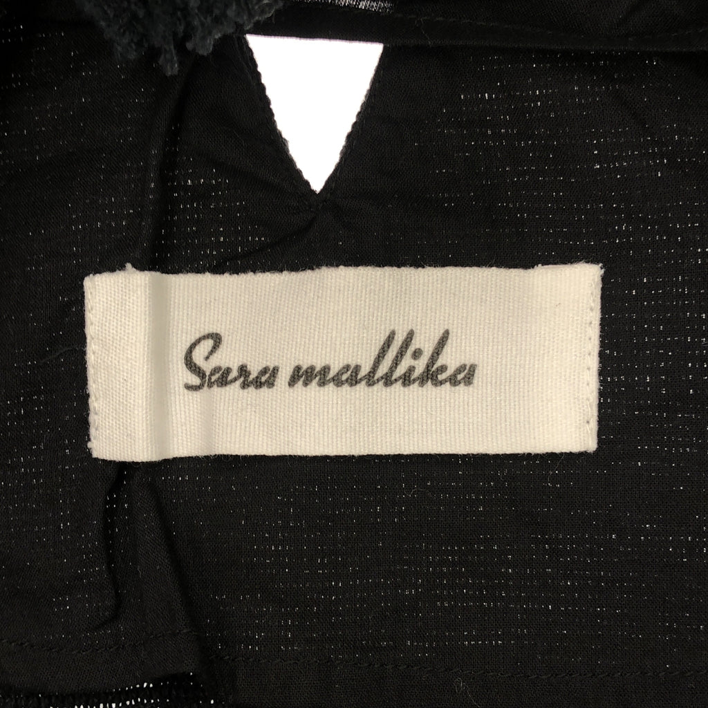 sara mallika / サラマリカ | Cotton Fringe Dress / コットン フリンジ ドレス ワンピース | S | ブラック | レディース