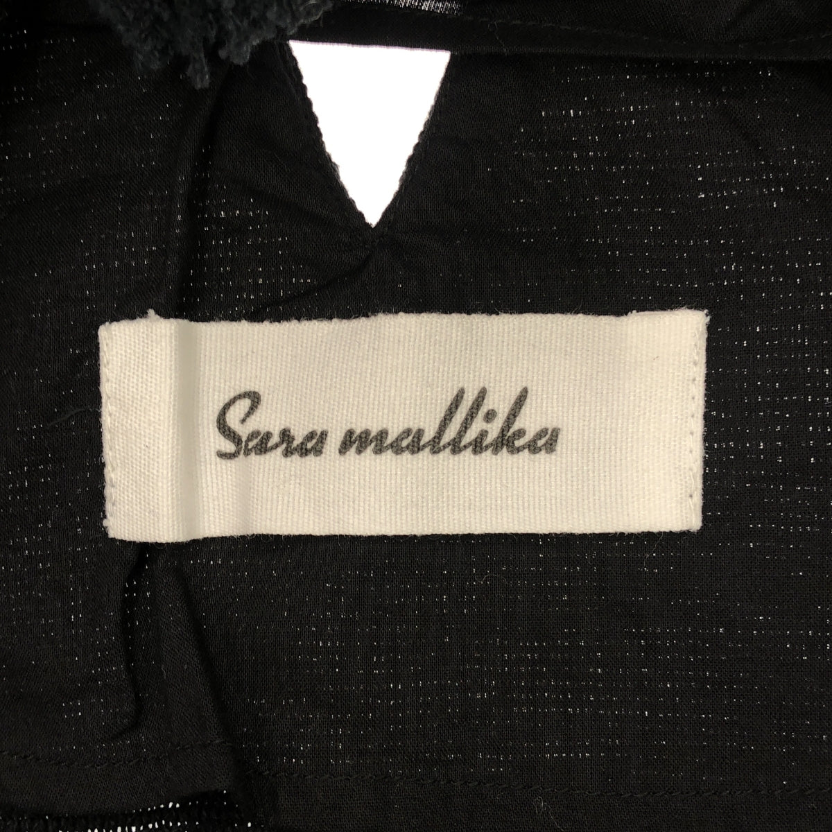 sara mallika / サラマリカ | Cotton Fringe Dress / コットン フリンジ ドレス ワンピース | S | ブラック | レディース