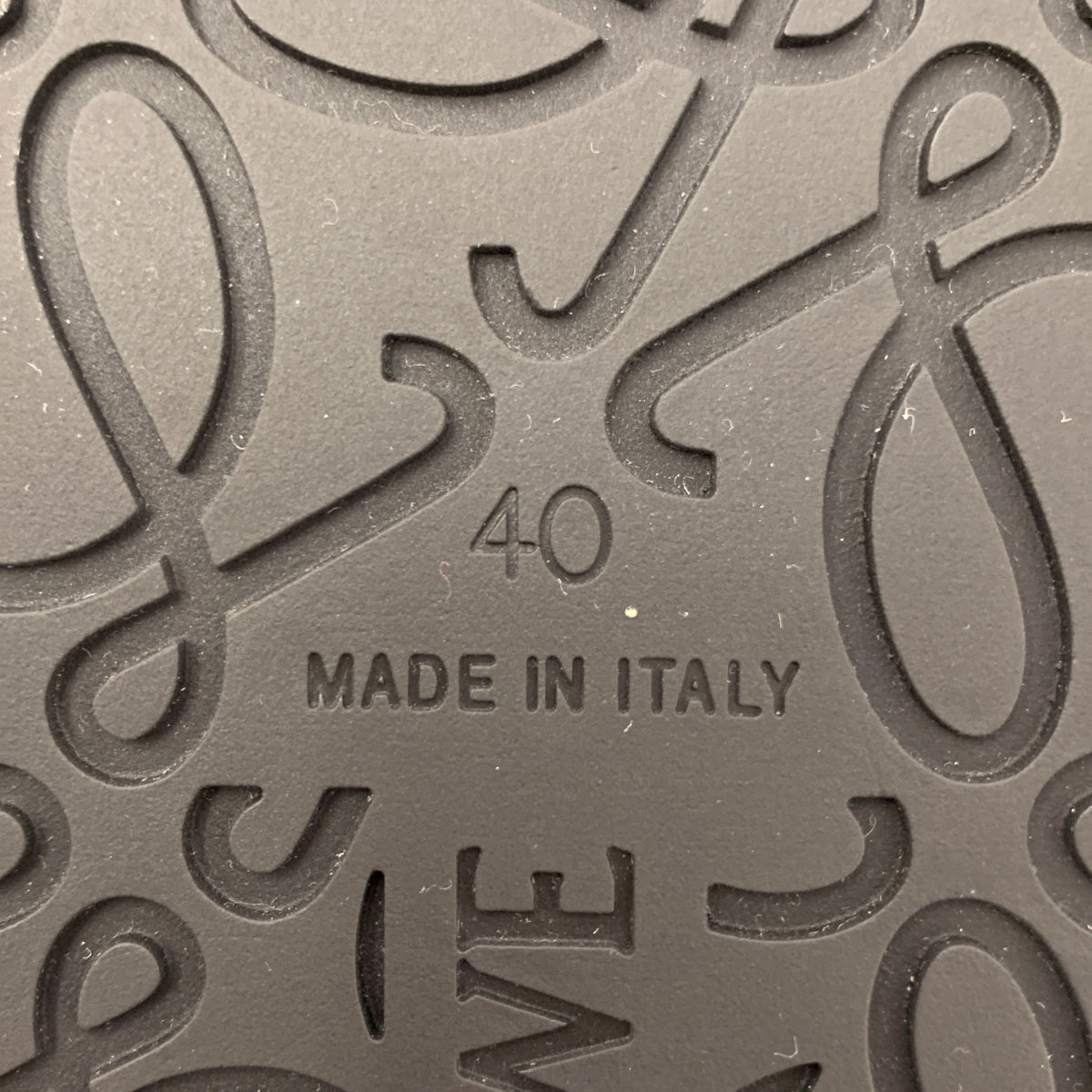 【美品】  LOEWE / ロエベ | Ease イーズ レザー アナグラム クロッグサンダル | 40 | ブラック | メンズ