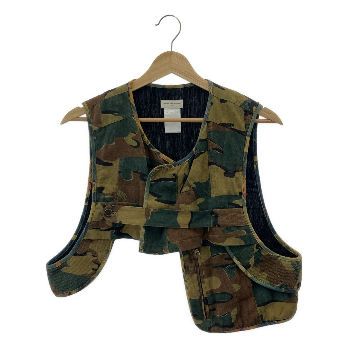 DRIES VAN NOTEN / ドリスヴァンノッテン | コットン リネン カモフラ柄 ベスト | S | メンズ
