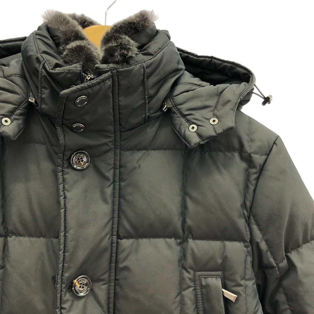 MooRER / MooRER | BARONI-KM Nylon Rabbit Fur Down Jacket | 46 | Men's