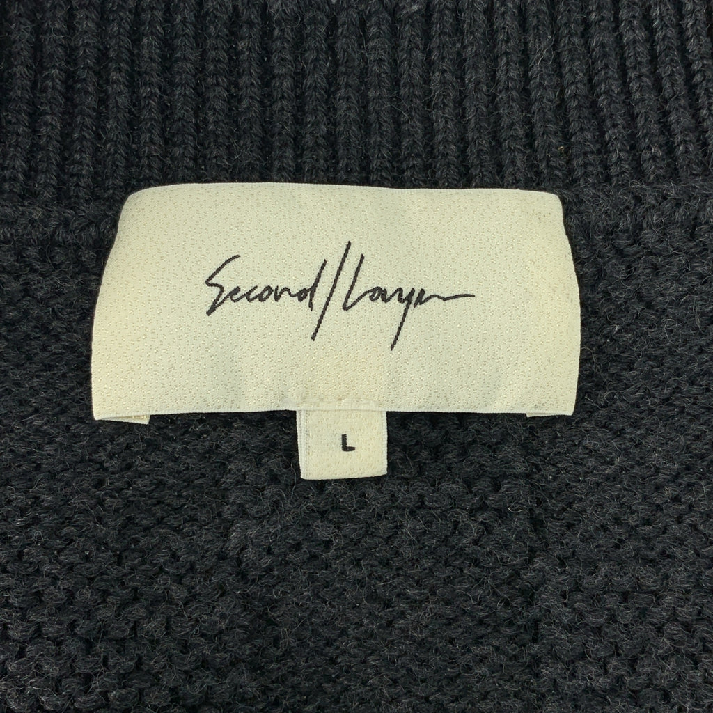 Second Layer / セカンドレイヤー | ブロックチェック Vネック ニットベスト | L | メンズ